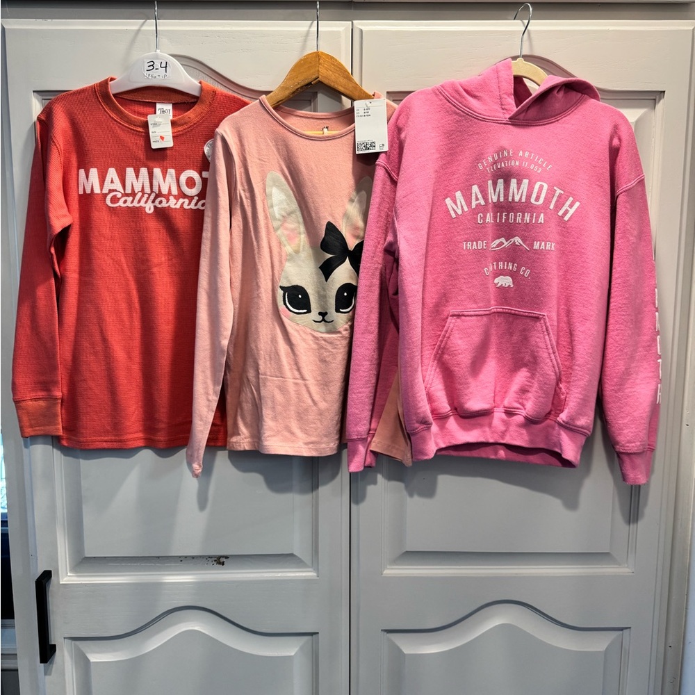 Girls Pink and Red Sweatshirts set of 3